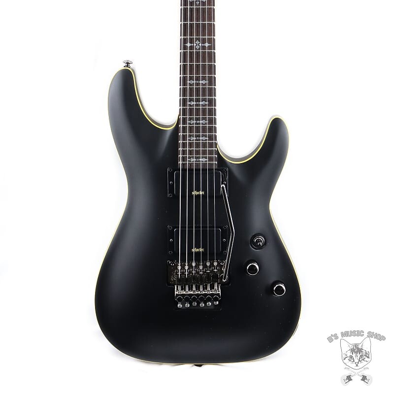 цена Электрогитара Schecter Demon-6 FR in Aged Black Satin