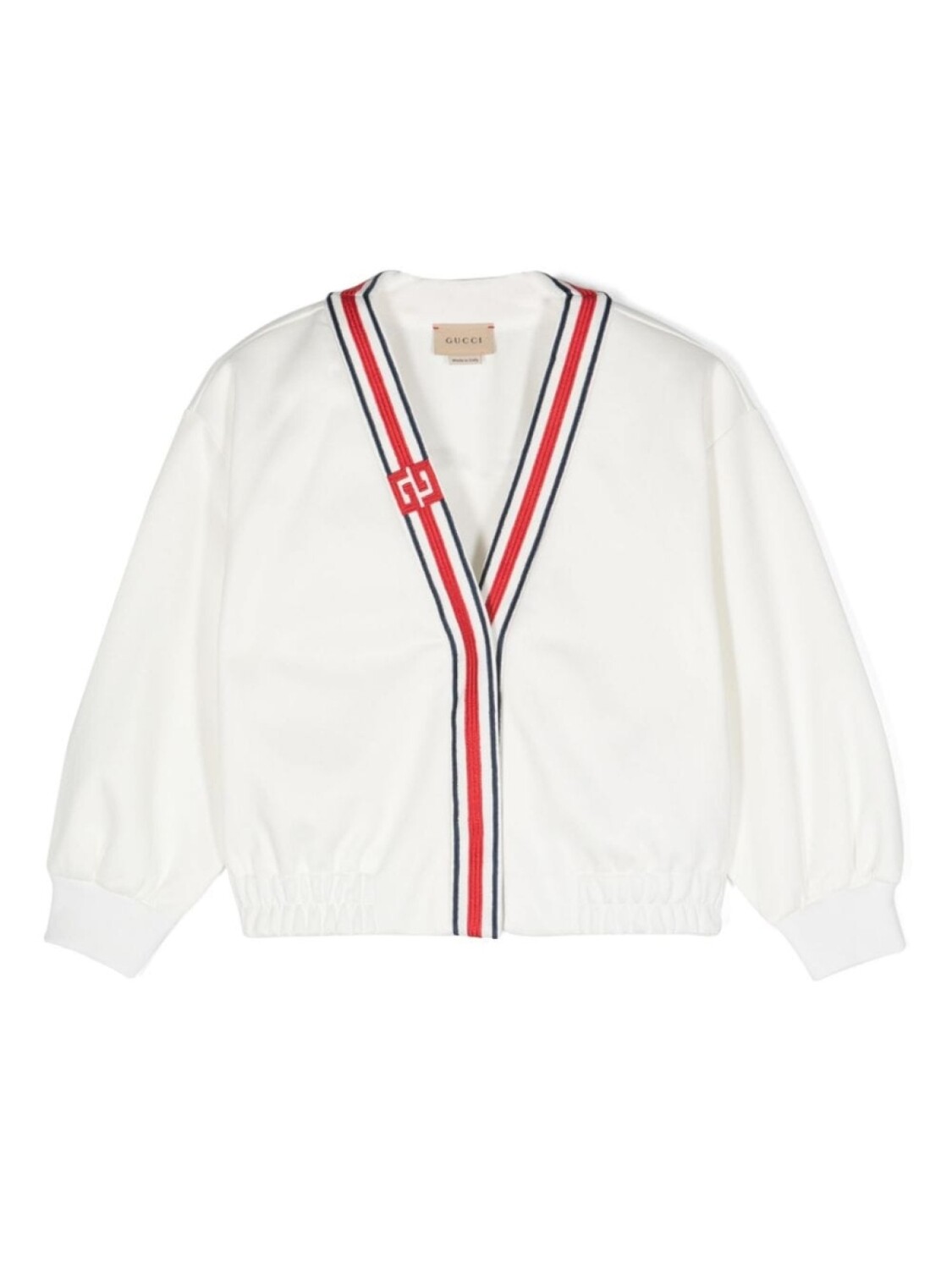 

Кардиган с узором GG Supreme Gucci Kids, белый