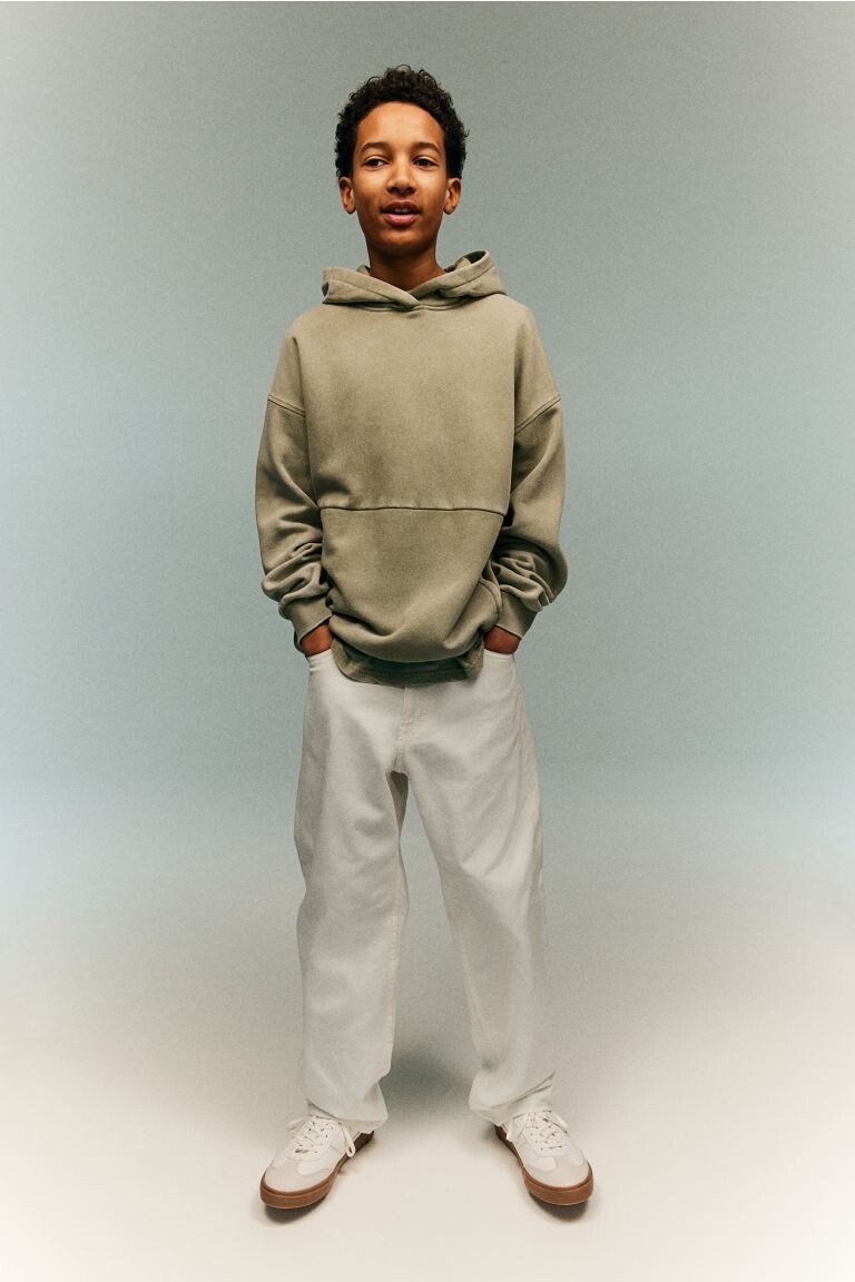 

Джинсы свободного кроя H&M, белый