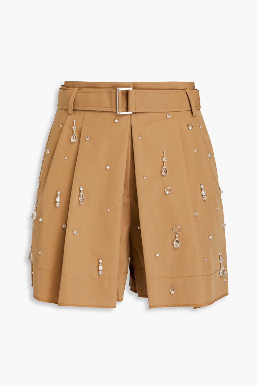 

Твиловые шорты с декорированным поясом 3.1 Phillip Lim, песок