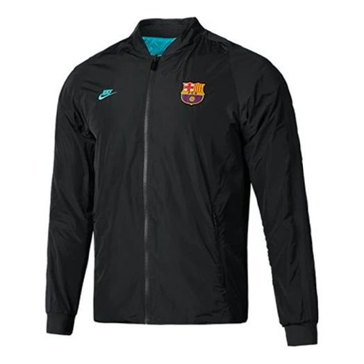 цена Куртка Nike Barcelona Loose Zipper reversible logo Jacket Black, черный