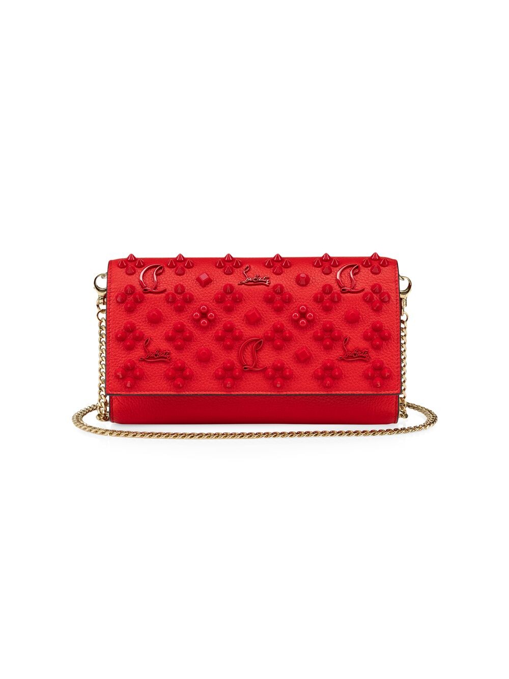 

Кожаный кошелек на цепочке Paloma с заклепками Christian Louboutin
