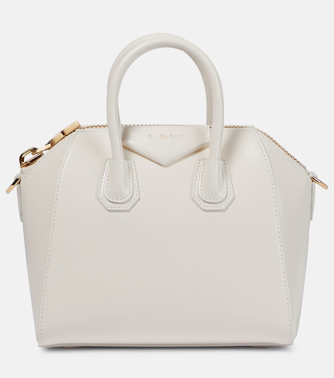 

Кожаная сумка-тоут Antigona Mini Givenchy, нейтральный