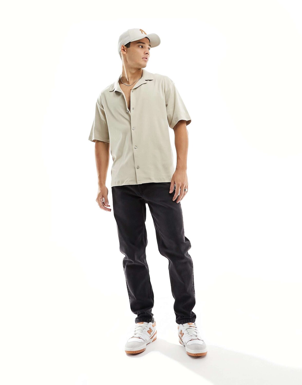 

Рубашка из джерси River Island Revere Stone