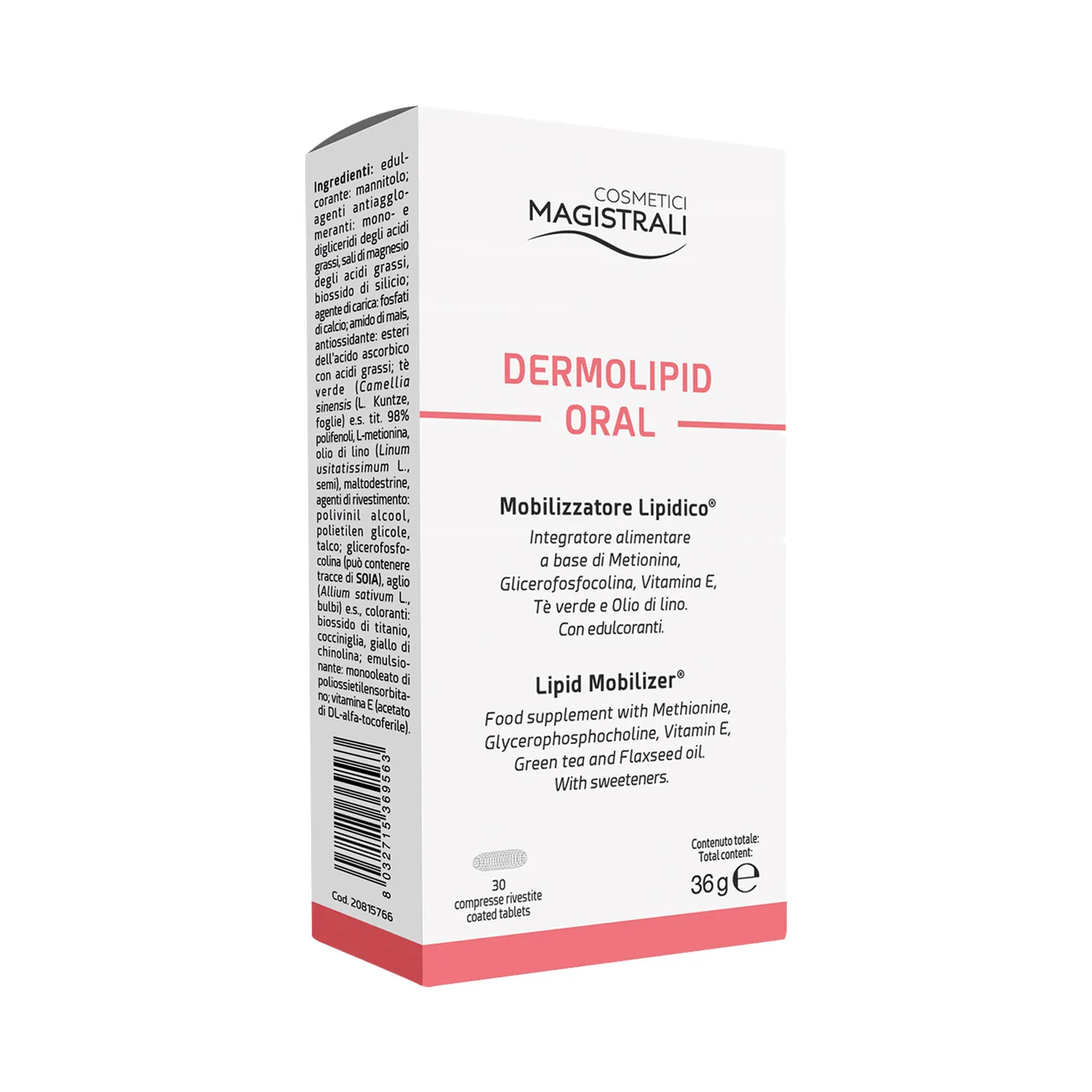 

Master Cosmetics Dermolipid Oral 30 таблеток-мобилизатор липидов Cosmetici Magistrali