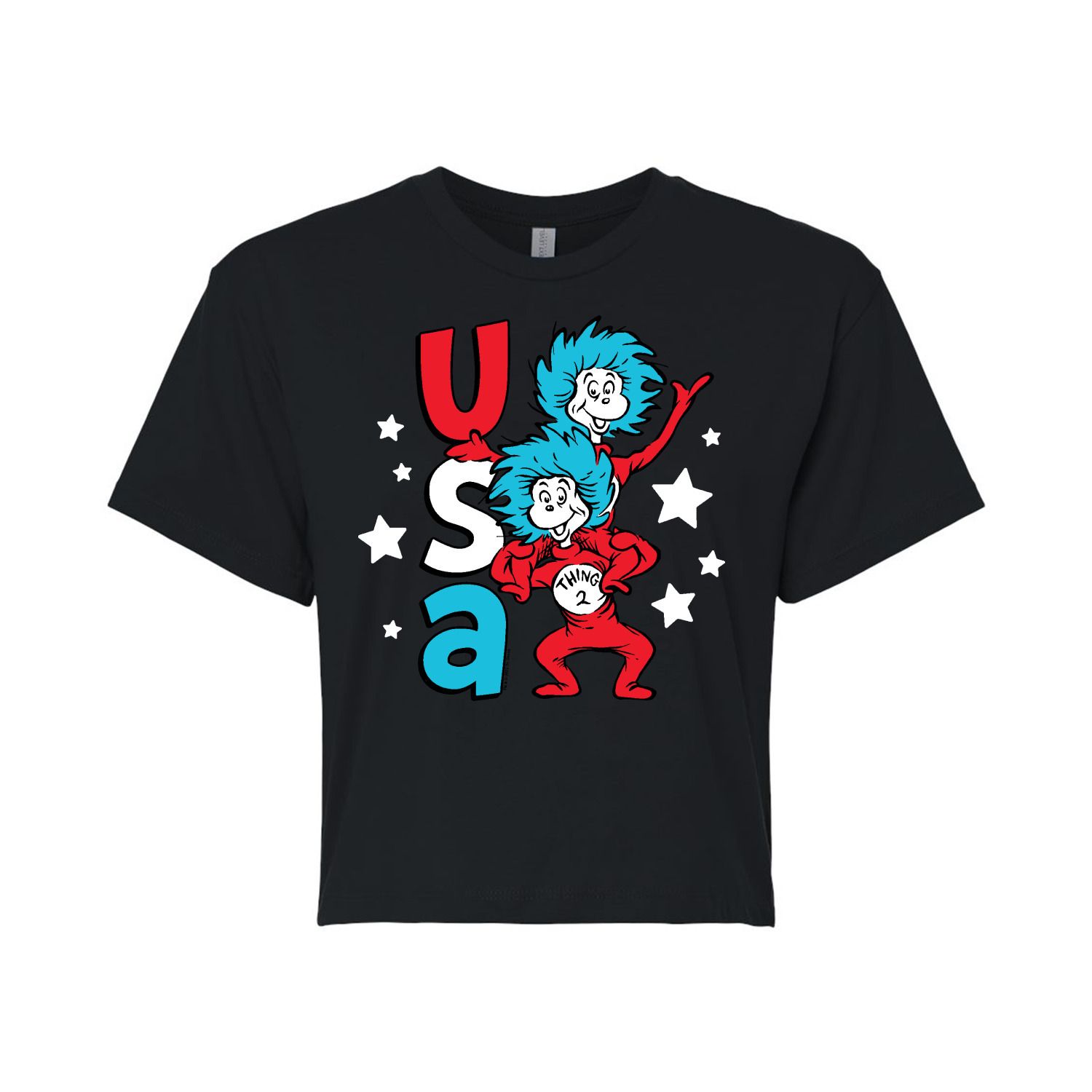 Укороченная футболка с рисунком Dr. Seuss USA Things для юниоров Licensed Character