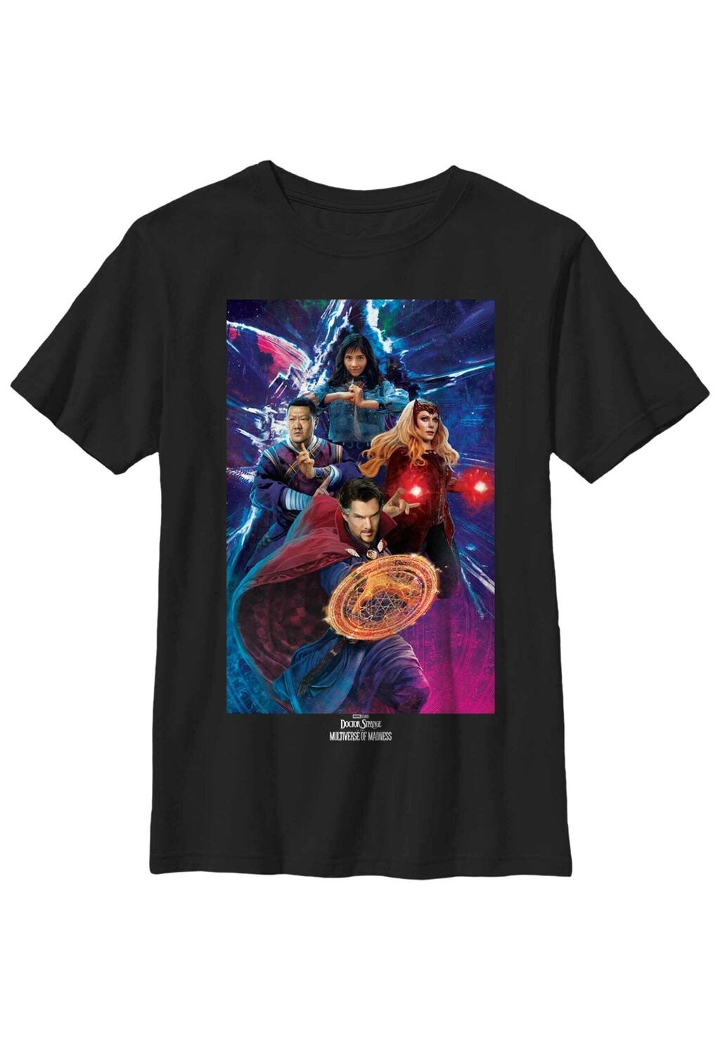 

Футболка с принтом MARVEL DOCTOR STRANGE IN THE MULTIVERSE OF MADNESS DR STRANGE GROUP SHOT Marvel, черный