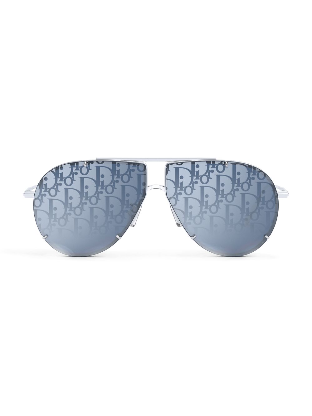 Солнцезащитные очки-пилоты DiorBlackSuit A2U 61MM Dior, серебряный