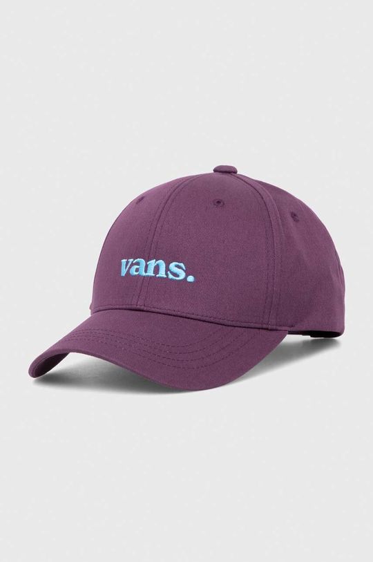 Хлопковая бейсболка Vans, фиолетовый