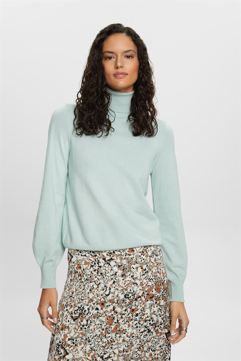 

Свитер с высоким воротником из вискозы Esprit, синий