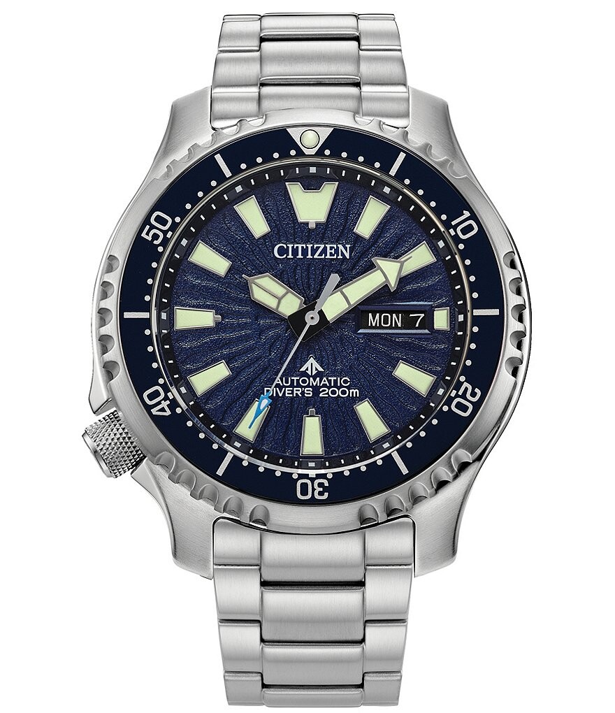 

Мужские автоматические часы Citizen Promaster Dive с браслетом из нержавеющей стали, серебро