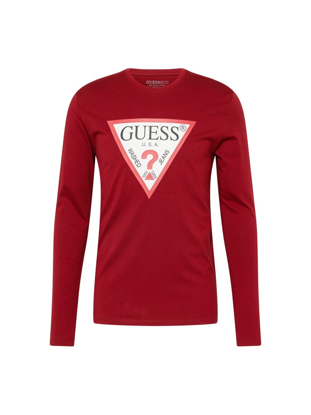 

Футболка Guess, светло-красный/темно-красный