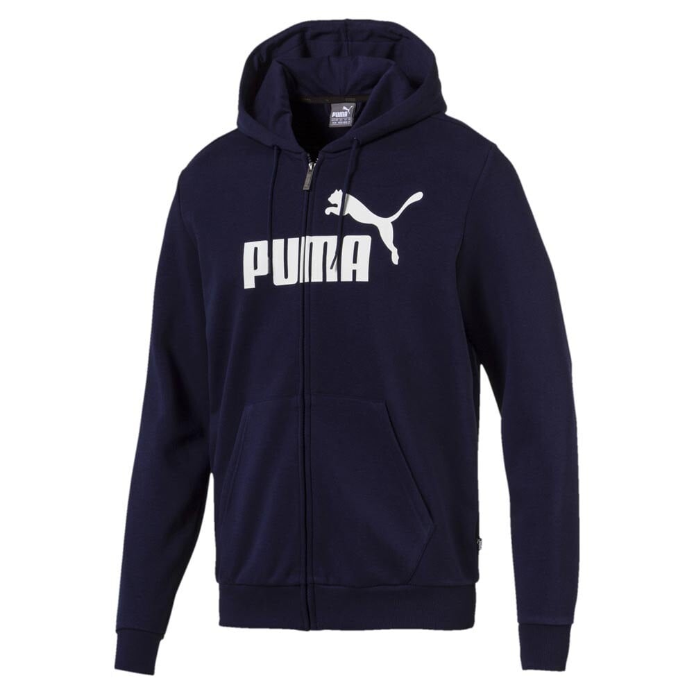 

Толстовка Puma ESS TR Big Logo Full Zip, синий