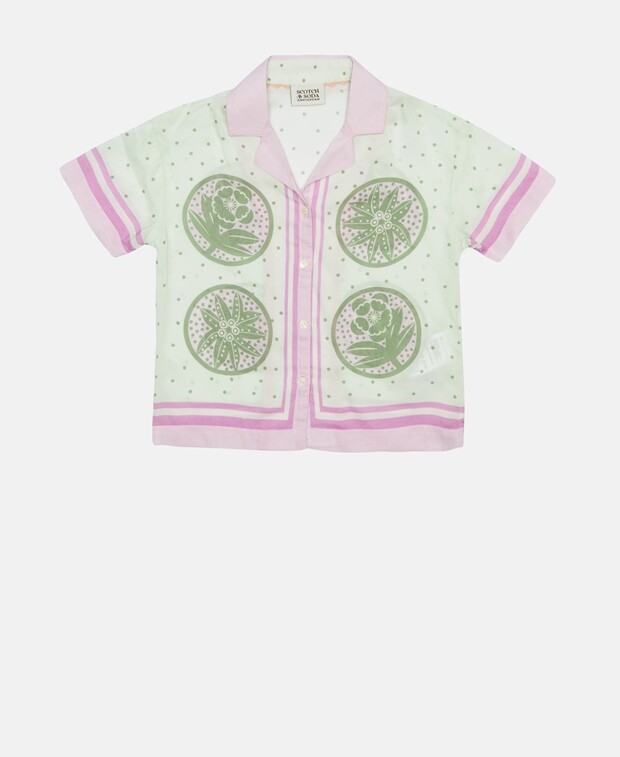 

Блузка с короткими рукавами Scotch & Soda, розовый