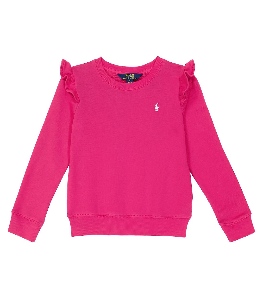 

Толстовка из флиса с рюшами Polo Ralph Lauren Kids, розовый