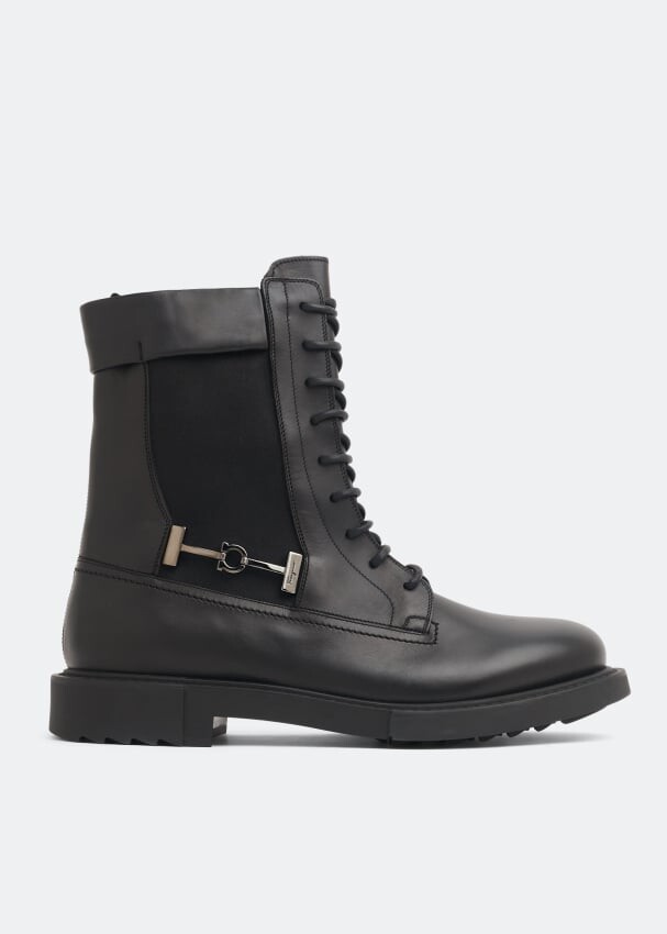 

Ботинки Ferragamo Combat, черный