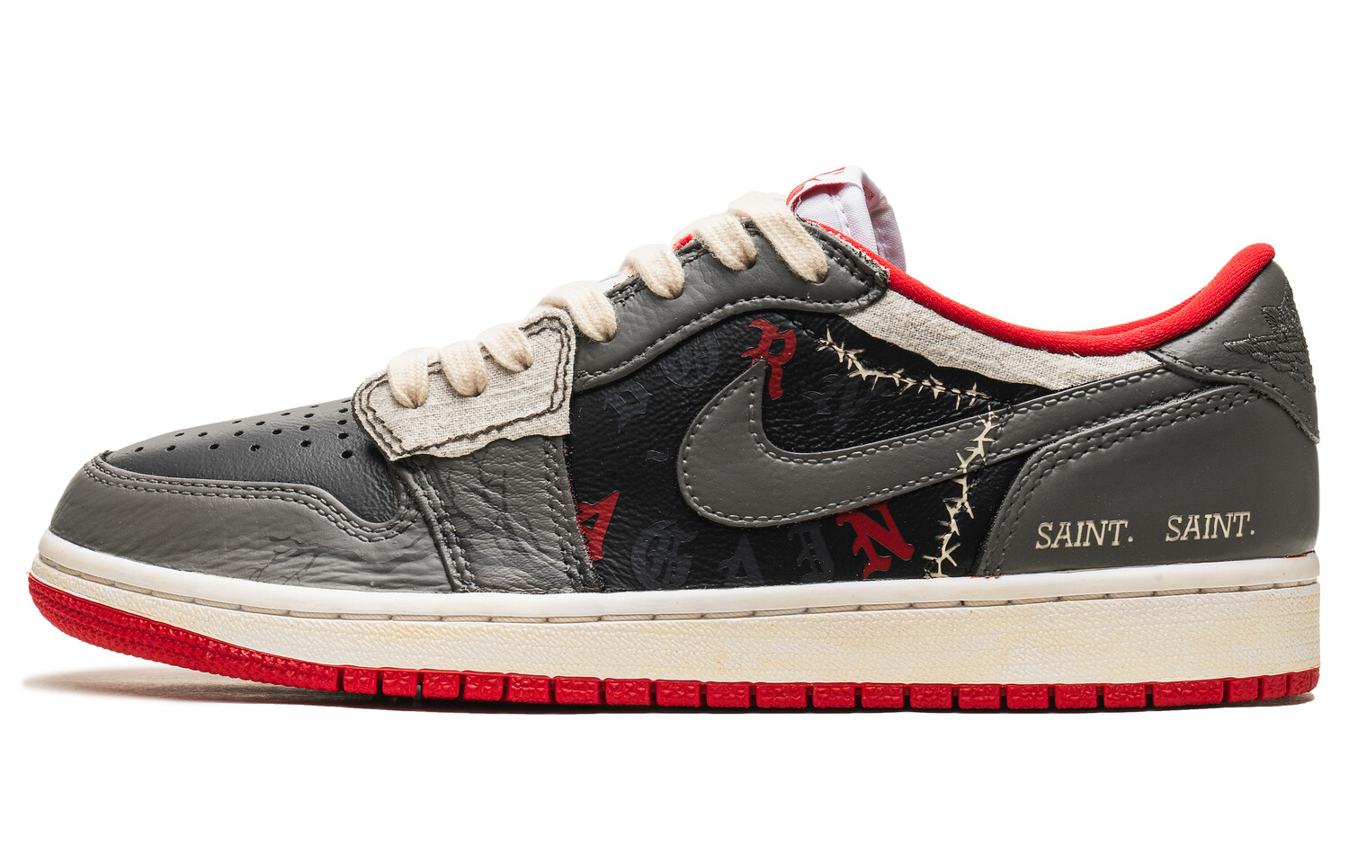 

Баскетбольные кроссовки Air 1 Vintage Unisex Low-Top Серый/Черный/Красный Jordan