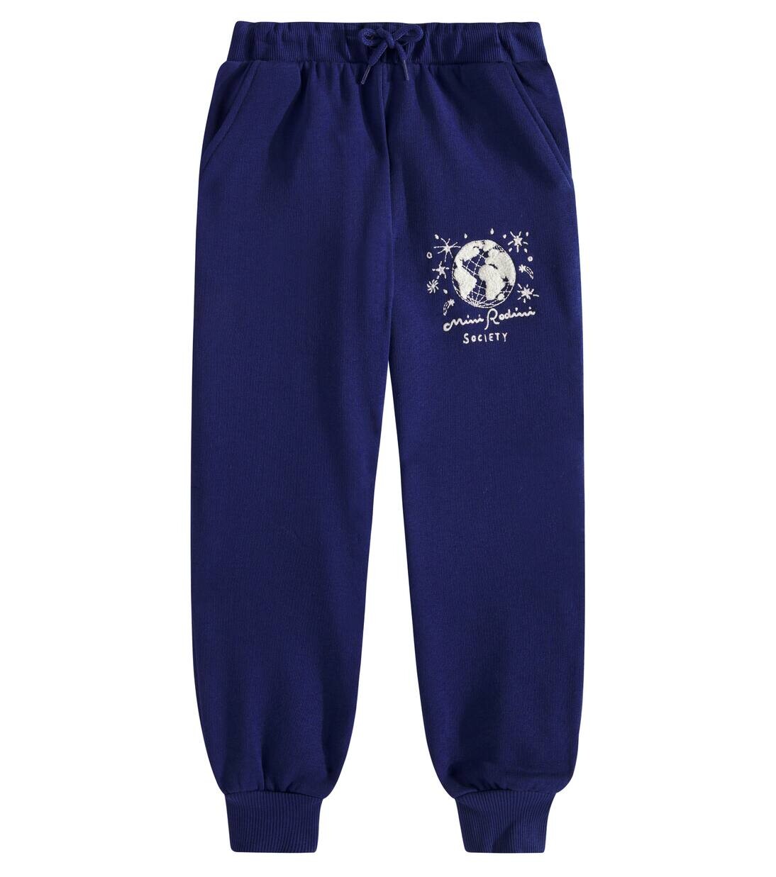 

Хлопковые спортивные штаны Mini Rodini Society Mini Rodini, синий