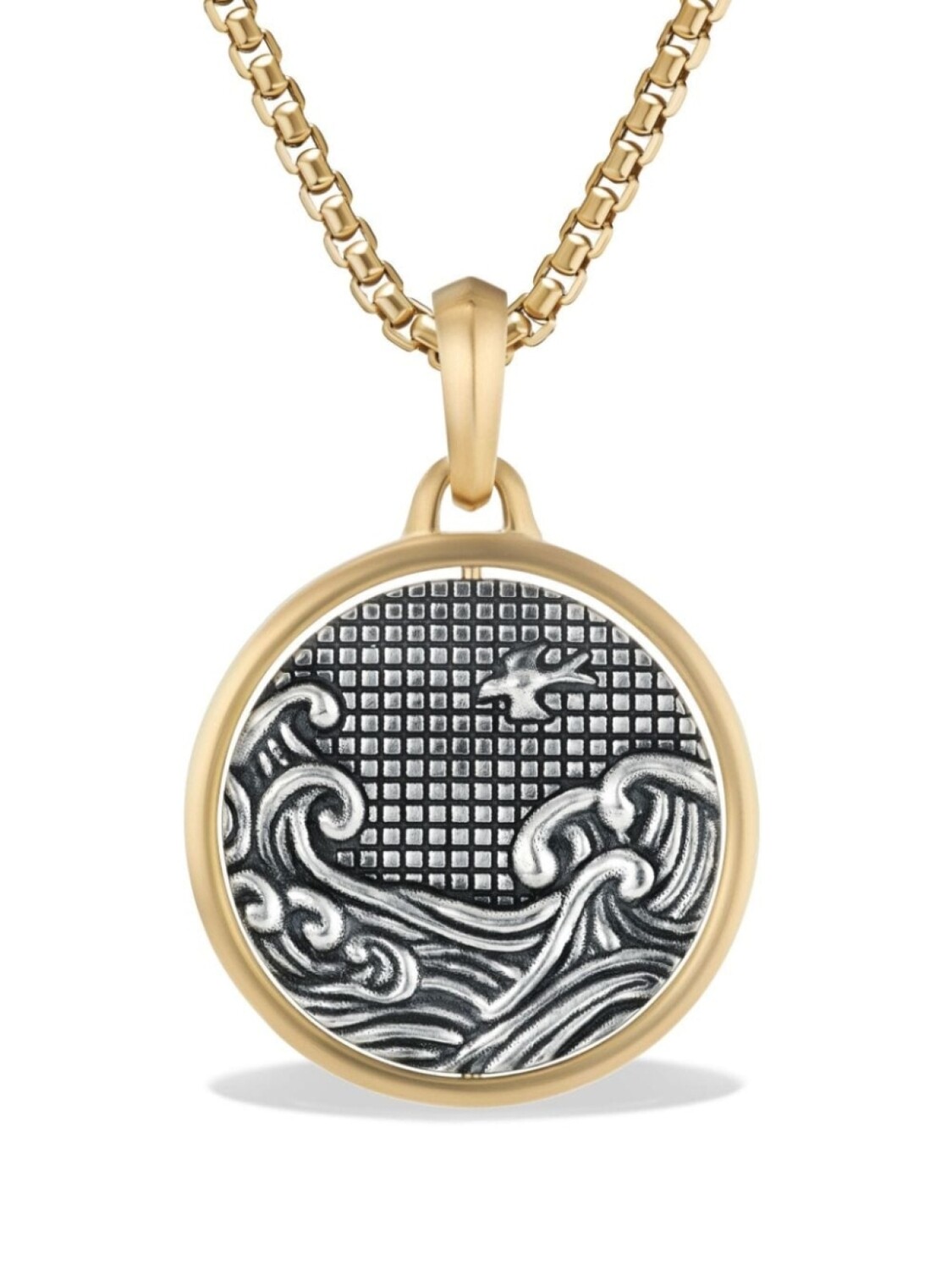 

Подвеска Amulet Fire & Water из желтого золота и серебра David Yurman, золотой