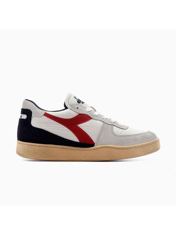 

Кроссовки на шнуровке Diadora, цвет weiß/grau/rot