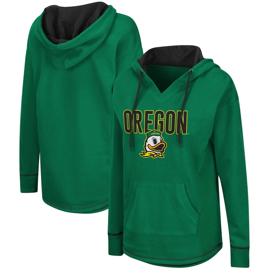 

Пуловер с капюшоном Colosseum Oregon Ducks, зеленый