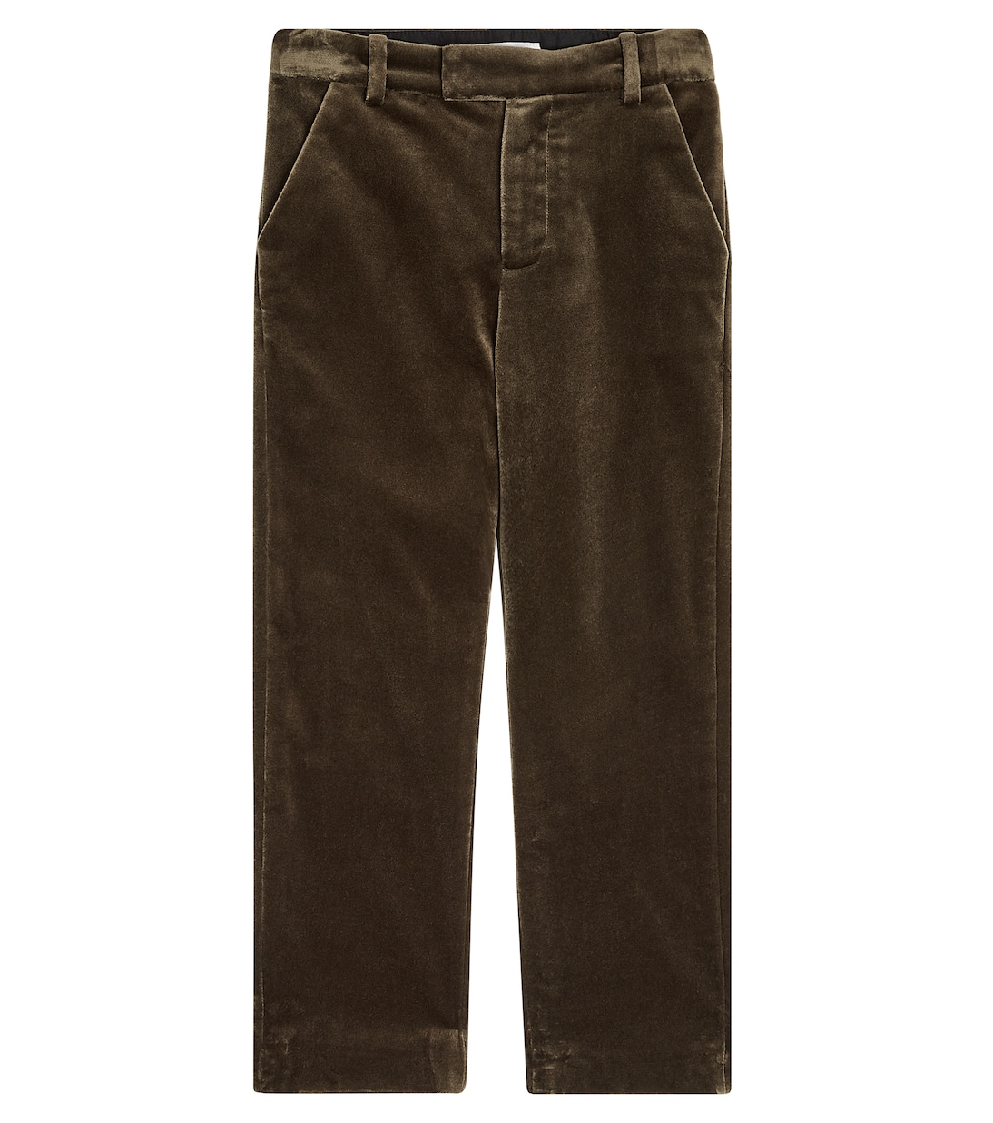 Timote бархатные прямые брюки Bonpoint, коричневый