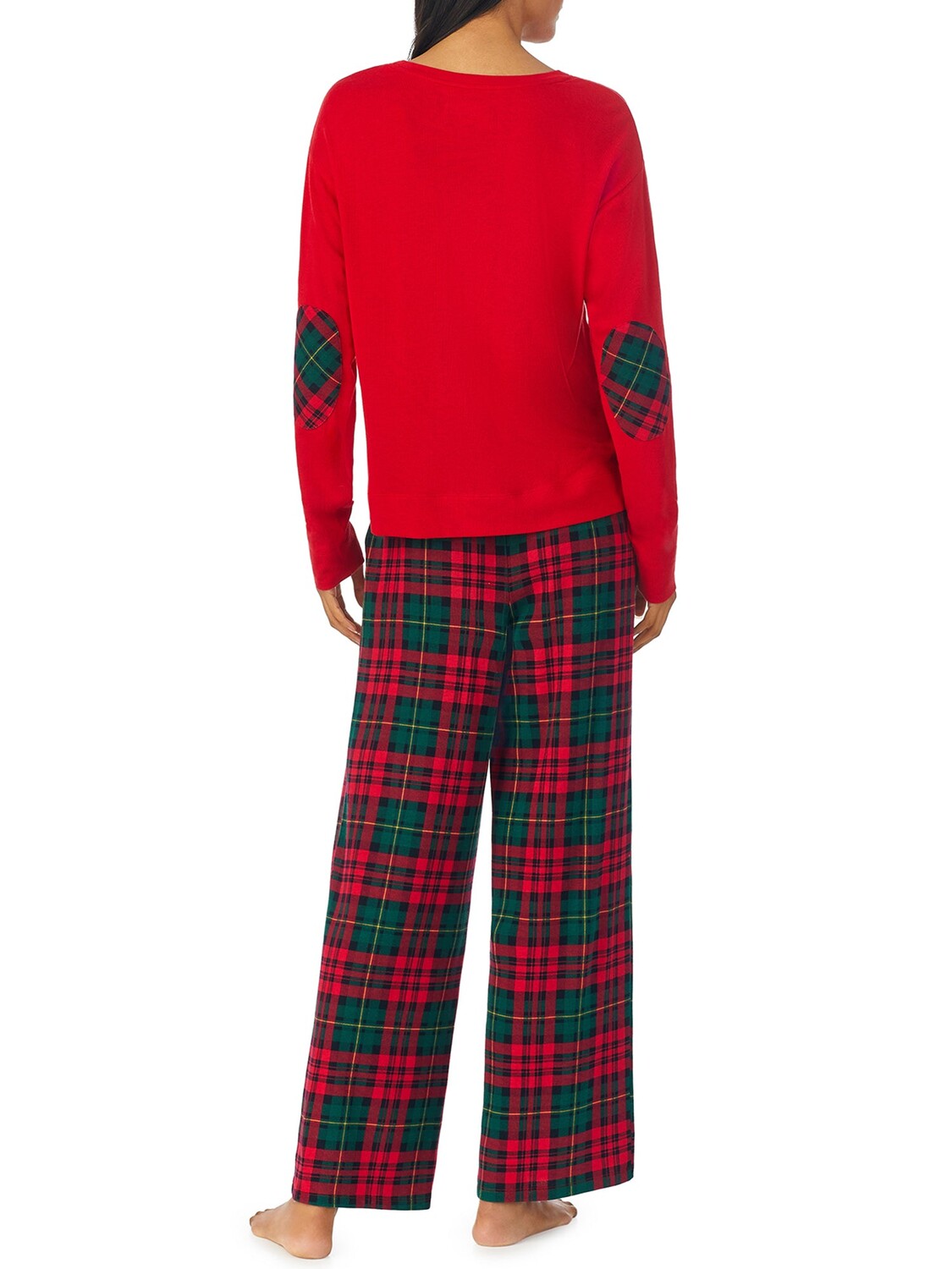 

Женская вязаная пижама с круглым вырезом Lauren Ralph Lauren, цвет Red Plaid