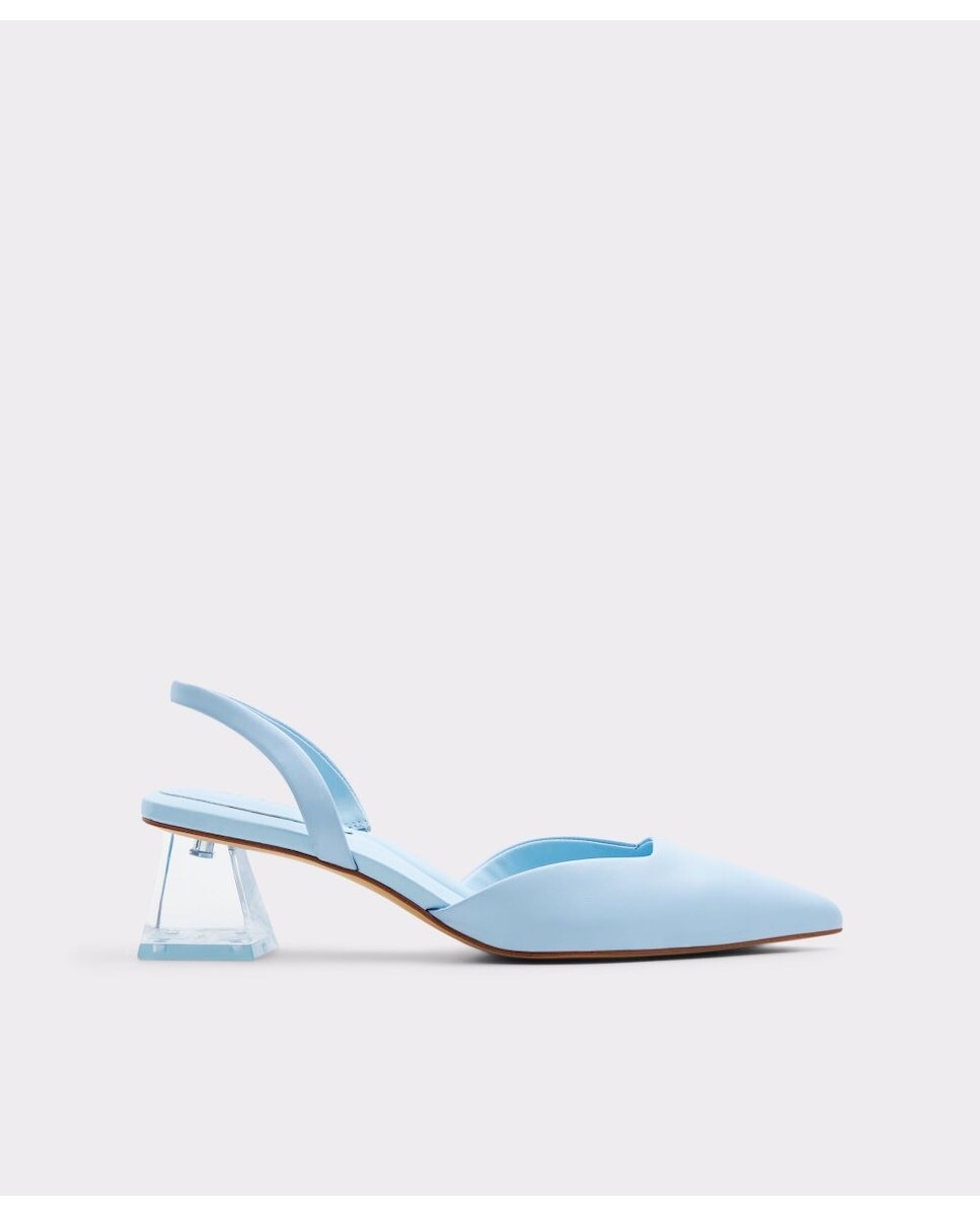 

Женские синие кожаные туфли-лодочки с пяткой на пятке Aldo, синий