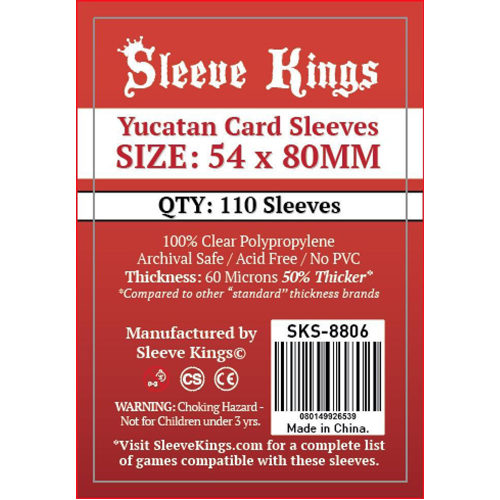 Чехол для карточек 110 X Yucatan Card Sleeves (54Mm X 80Mm)