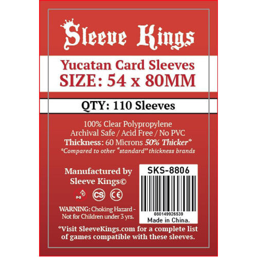 

Чехол для карточек 110 X Yucatan Card Sleeves (54Mm X 80Mm)