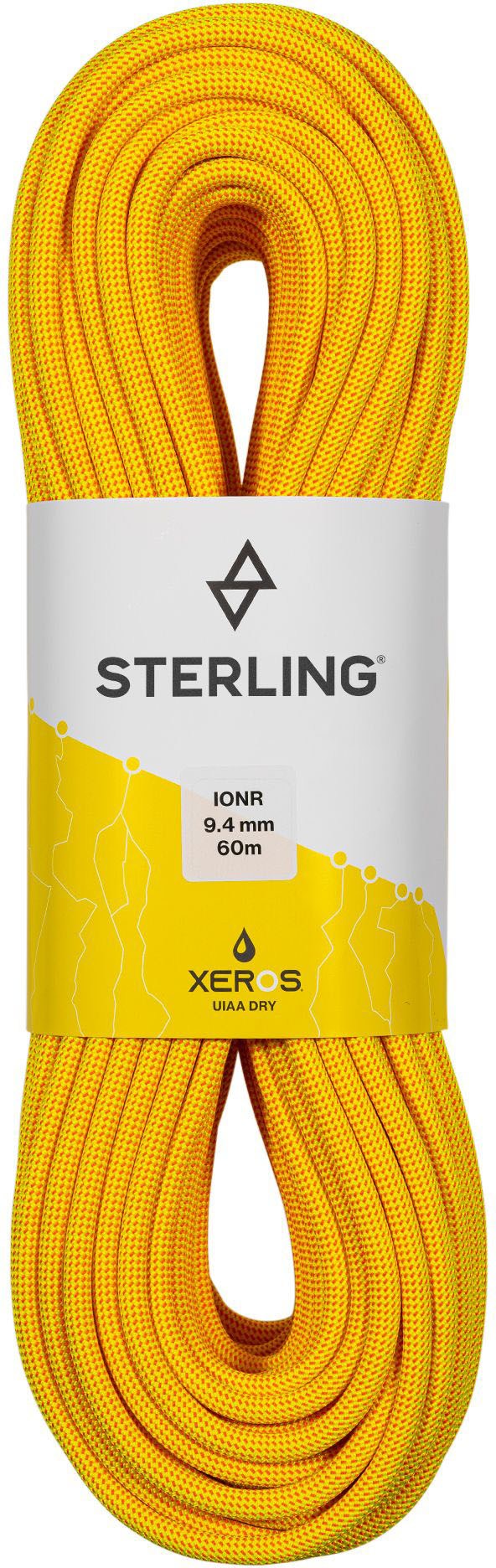 

Сухая веревка IonR XEROS 9,4 мм Sterling, желтый