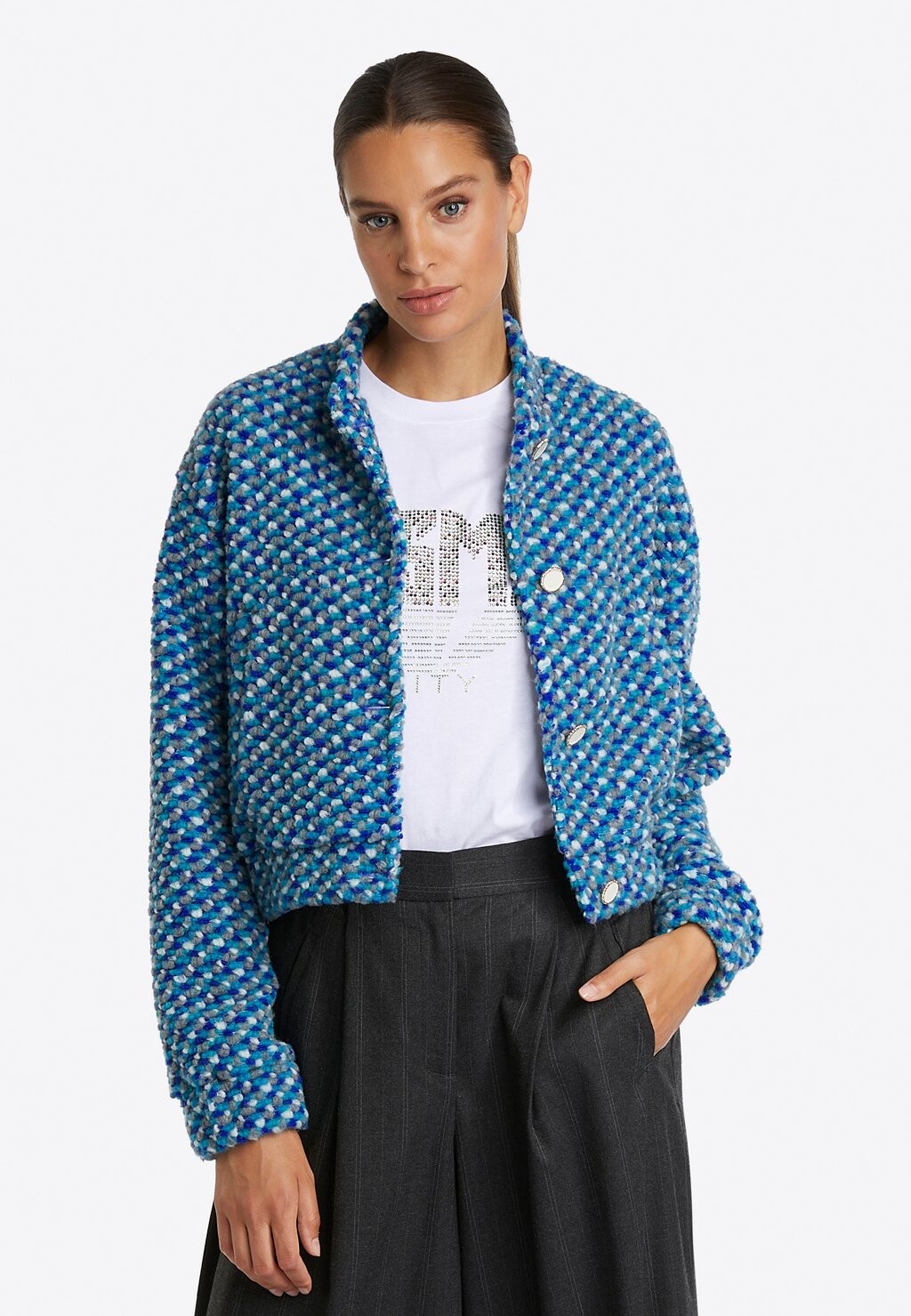 

Свитшот Chaqueta Rich & Royal БУКЛЕ В СТИЛЕ БОМБЕР, цвет original