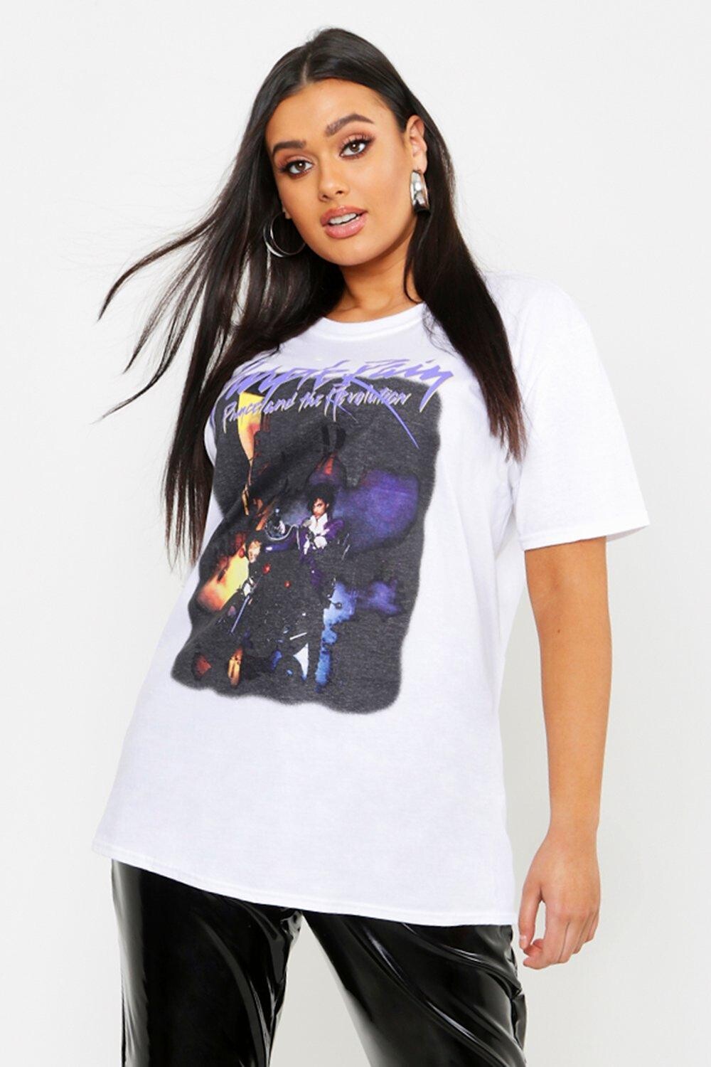 

Футболка plus prince purple rain license Boohoo, белый