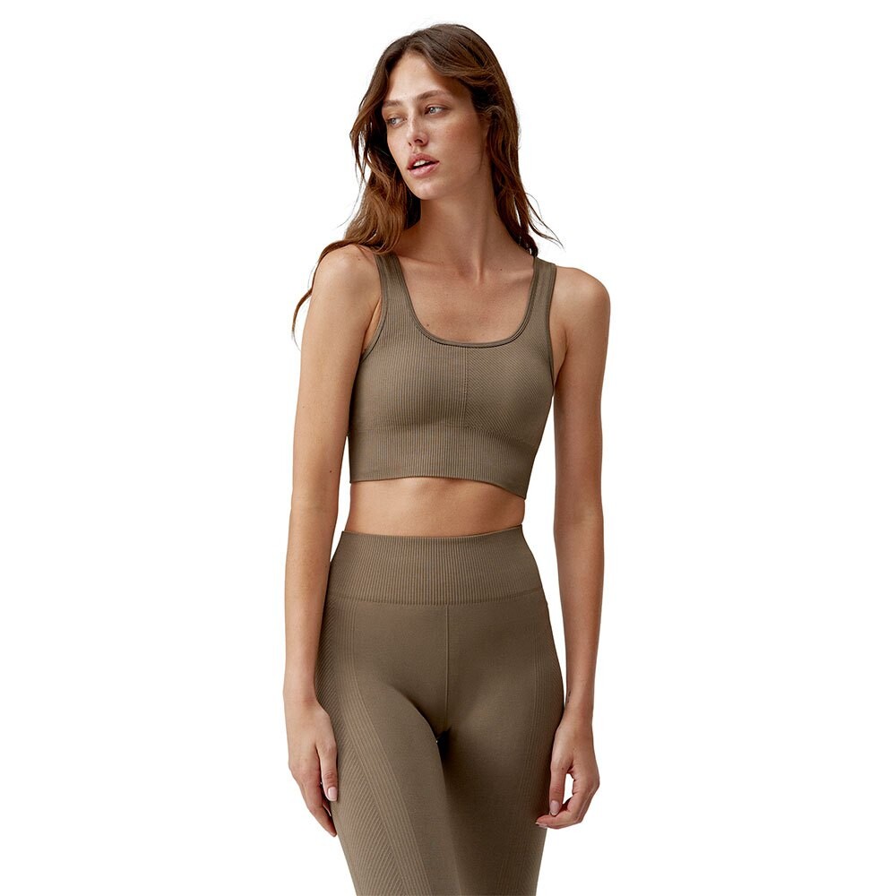 

Спортивный топ Born Living Yoga Idara High Support Seamless, зеленый