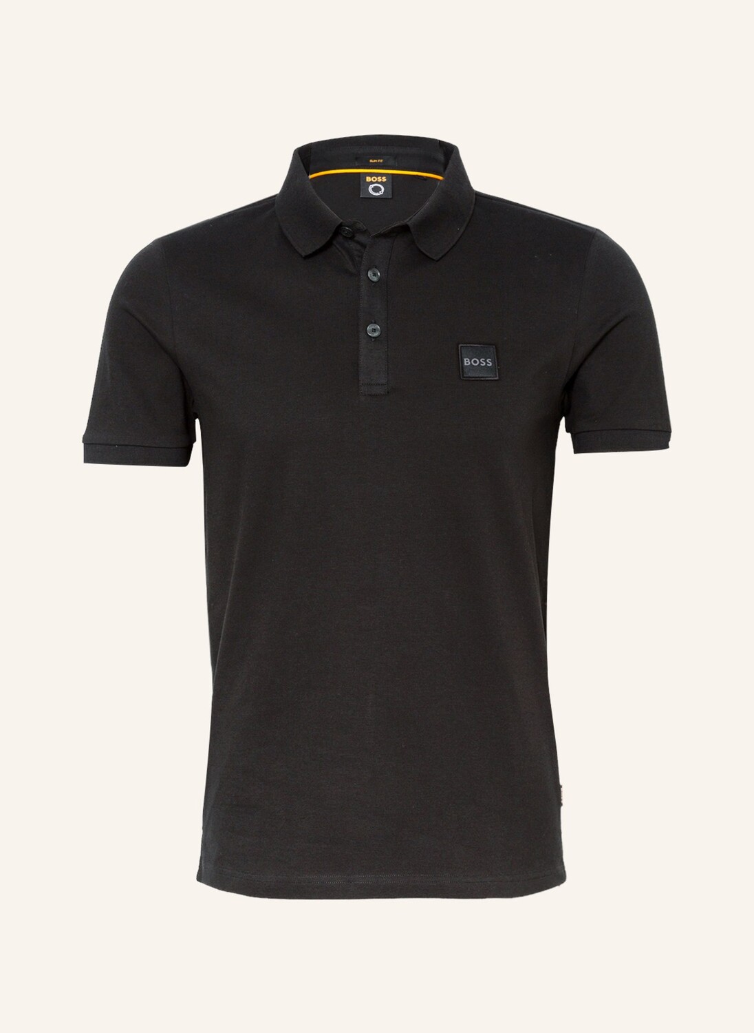 

Рубашка поло BOSS Piqué PASSENGER Slim Fit, черный