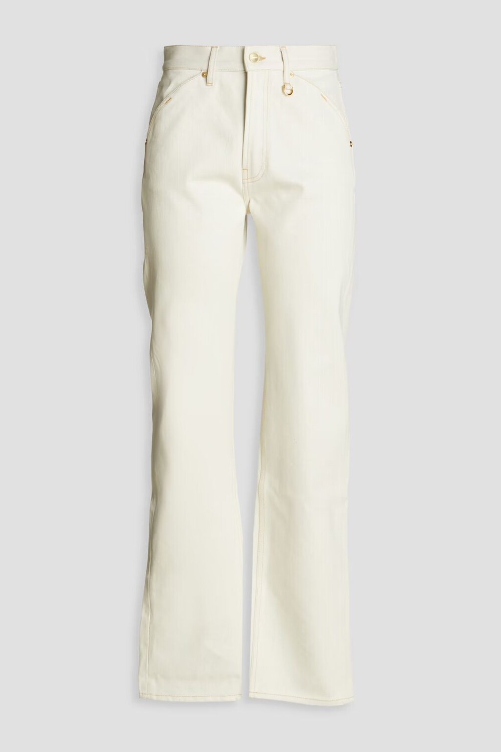

Джинсы Yelo прямого кроя с завышенной талией Jacquemus, цвет Off-white