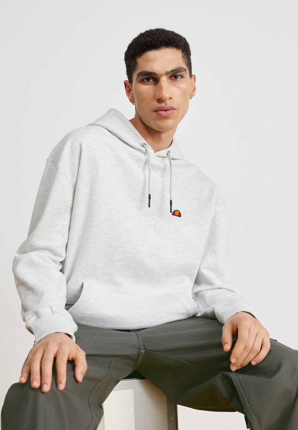 

Толстовка CALDINE HOODY Ellesse, белый меланжевый