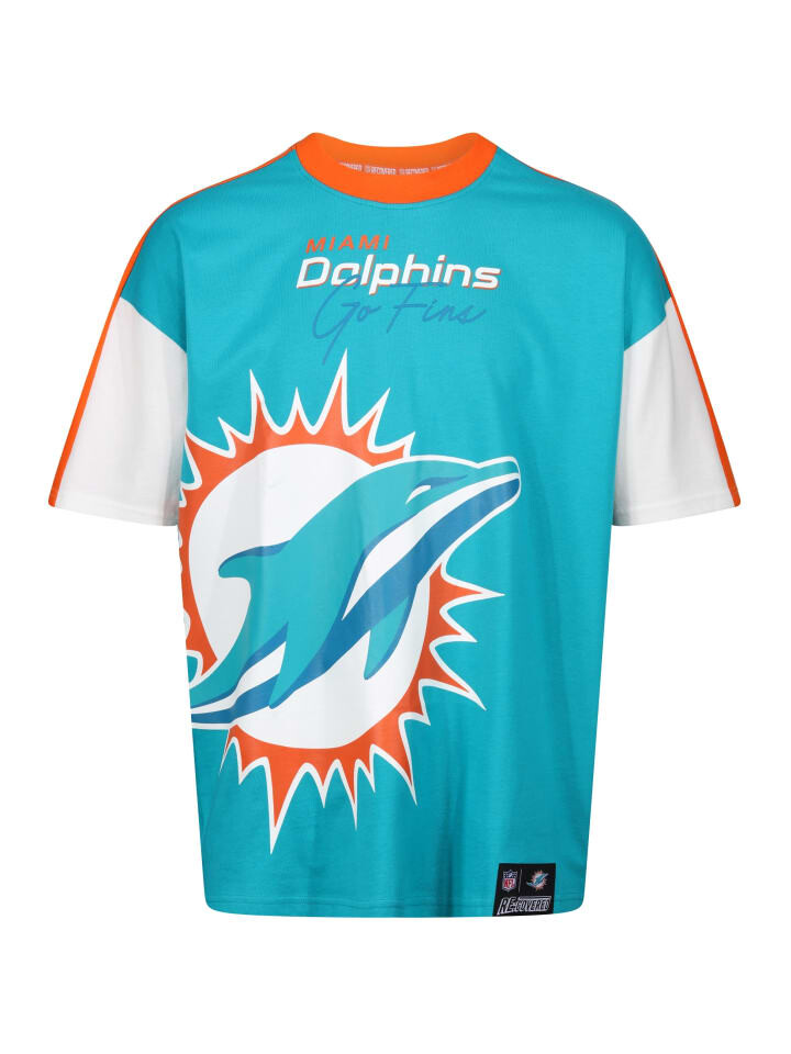 

Футболка Recovered NFL Dolphins Miami Cut and Sew Oversized, синий