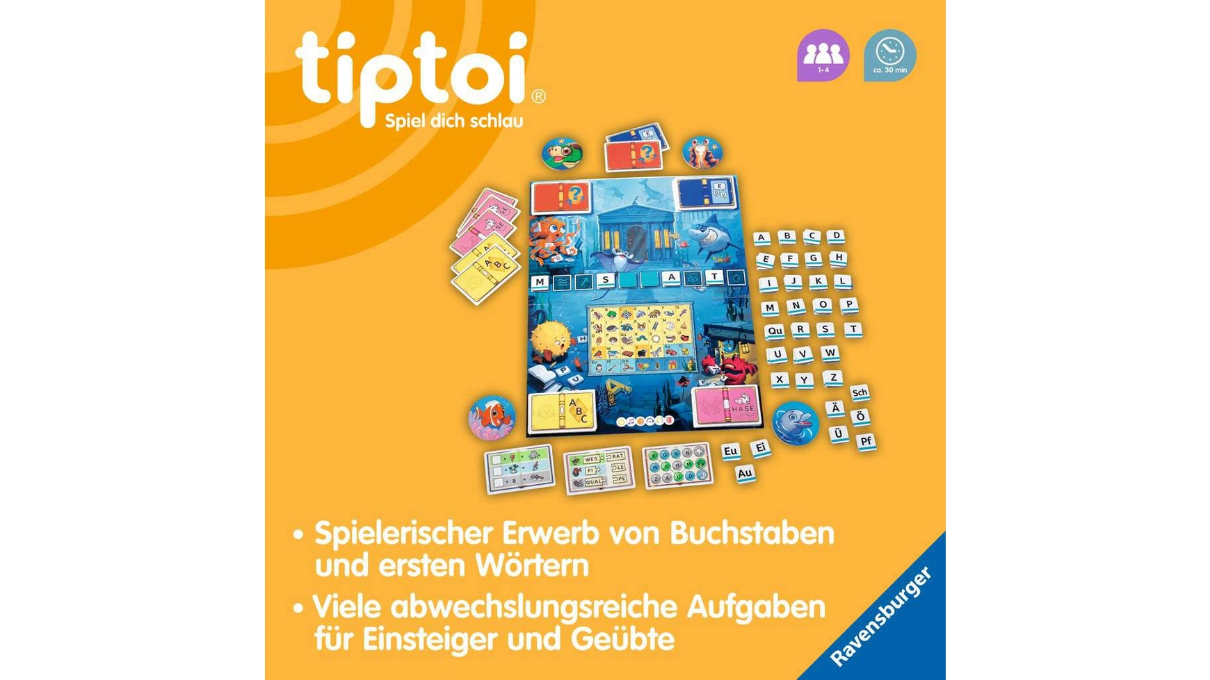 Ravensburger Tiptoi Глубоко в море слов, Игра для детей 5-7 лет, для 1-4  игроков – заказать с доставкой из-за рубежа через онлайн-сервис  «CDEK.Shopping»