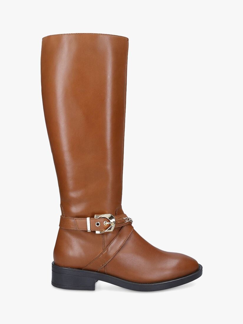 

Кожаные сапоги до колена Rider Carvela, коричневый