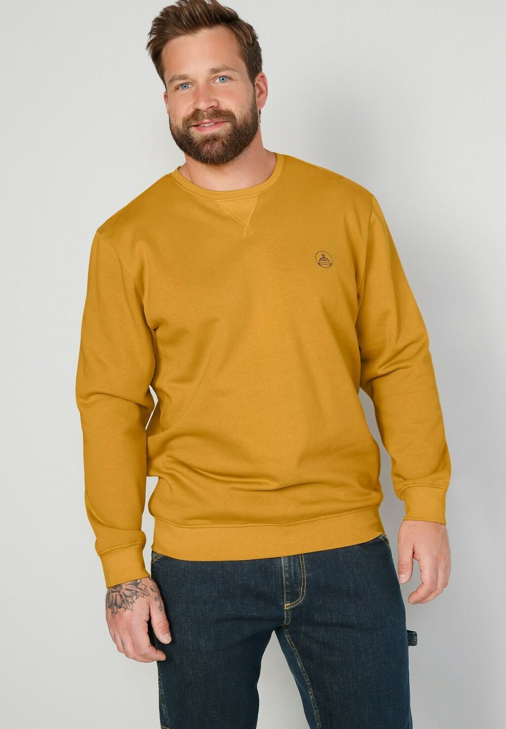 

Толстовка Rundhals Langarm Boston Park, цвет mustard