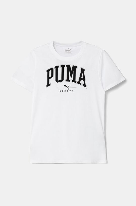

Детская хлопковая футболка Squad Bigphic Tee Puma, белый
