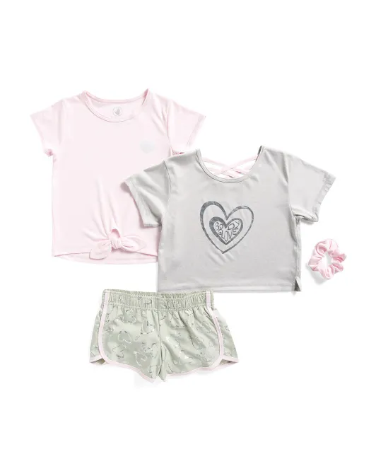 

Активный комплект из 3 предметов для больших девочек Body Glove, серый/розовый