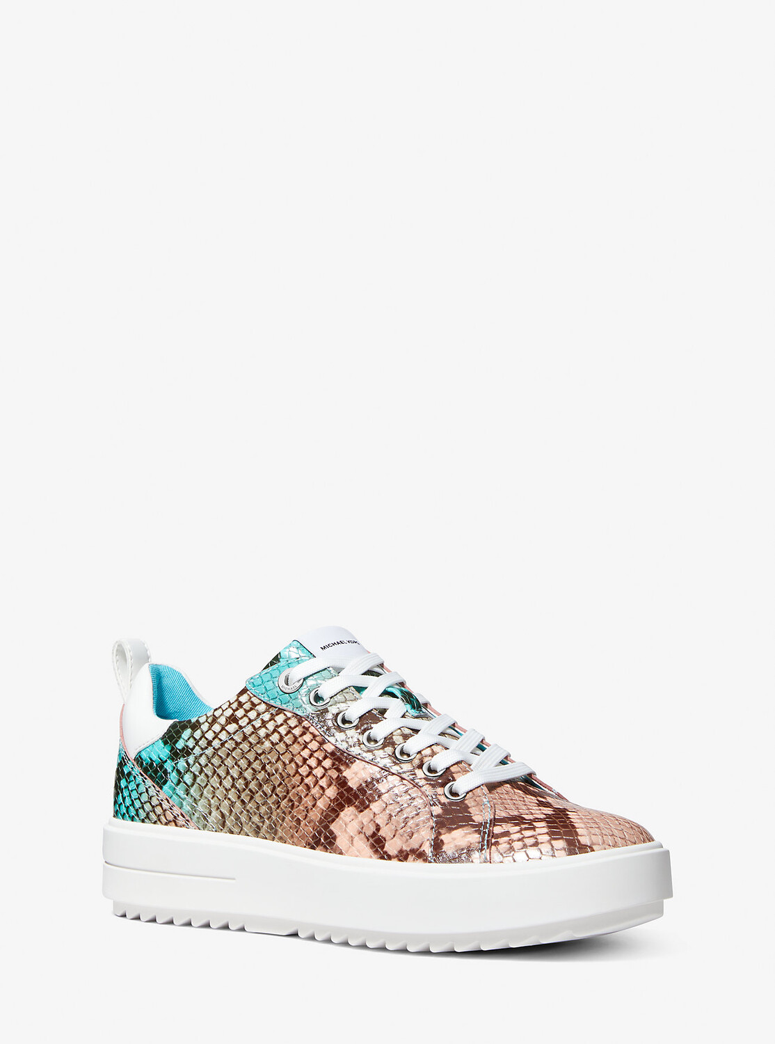 

Кожаные кроссовки Emmett Python с тиснением Michael Kors, синий