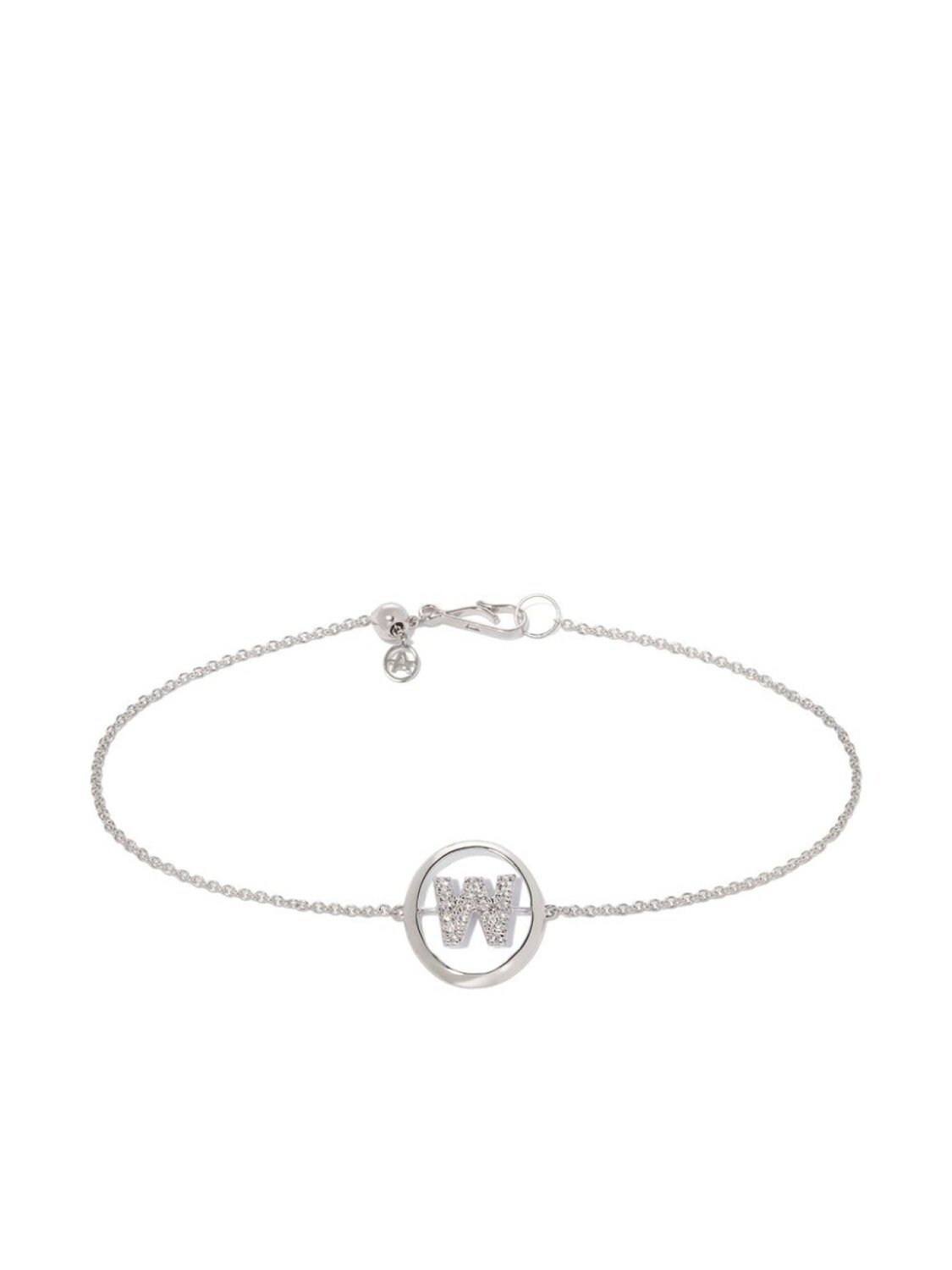 

Браслет с инициалом W Annoushka, серебряный