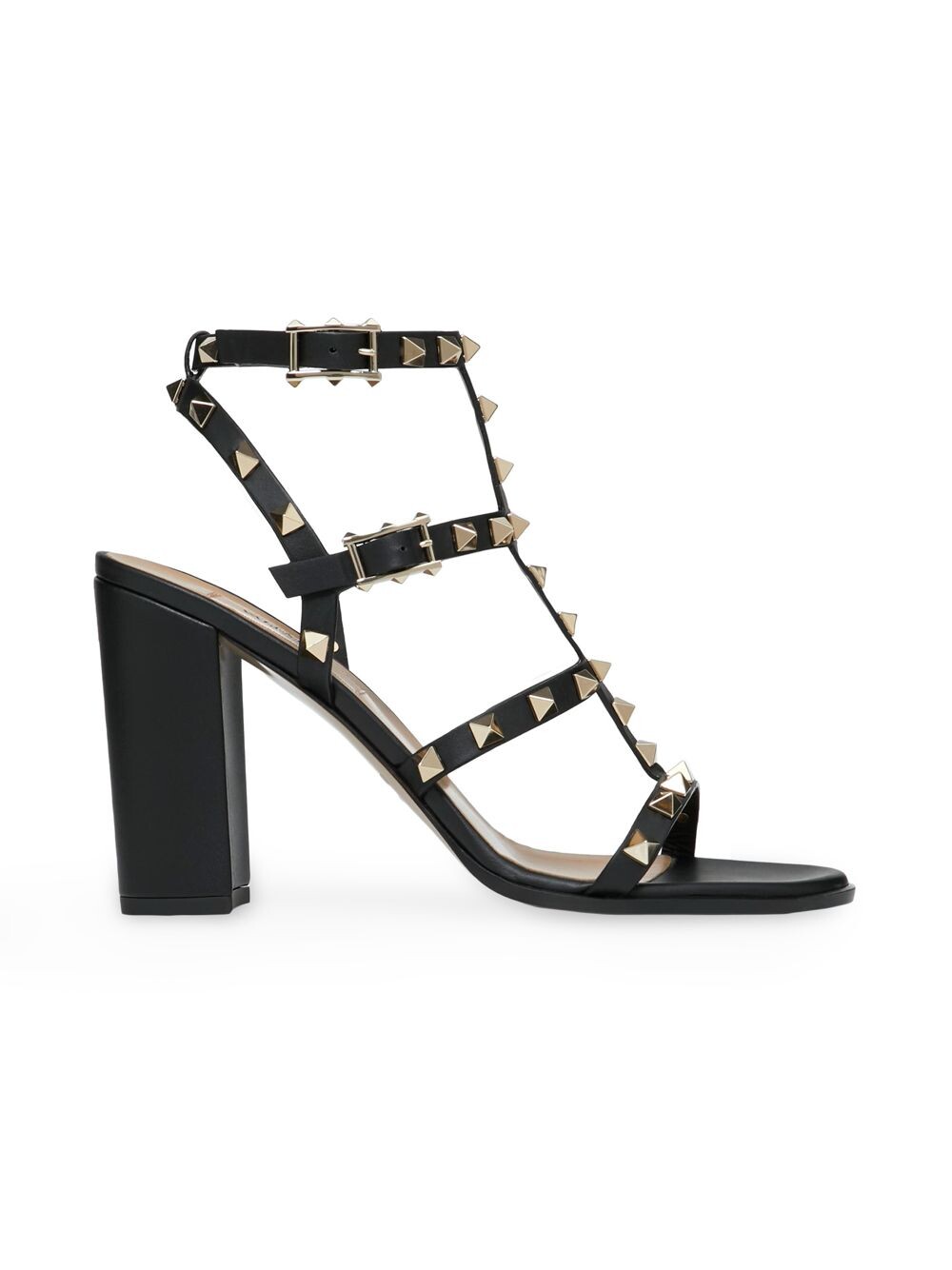 

Сандалии Rockstud с ремешком на щиколотке Valentino Garavani, черный