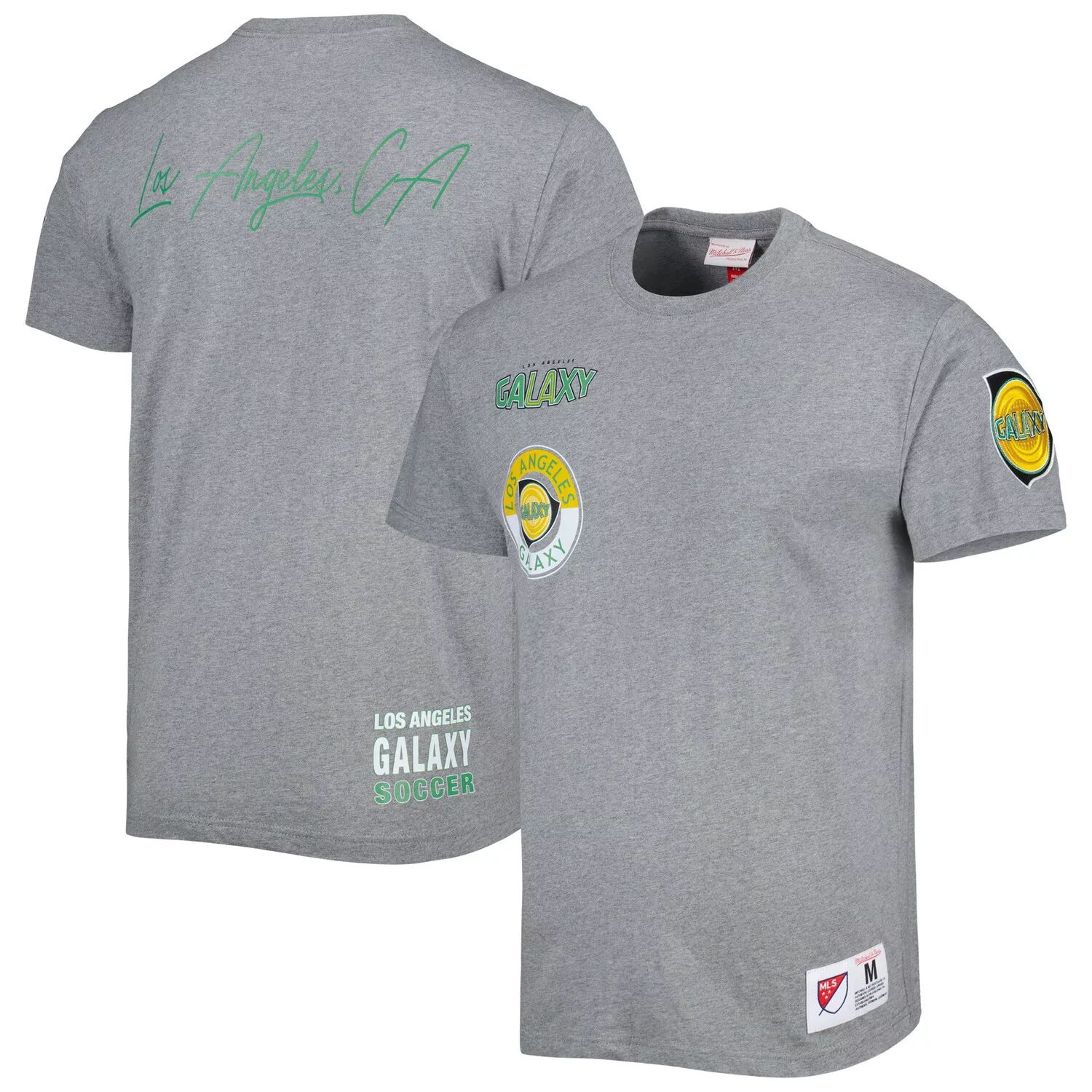 мужская футболка mitchell Мужская серая футболка Mitchell & Ness LA Galaxy City