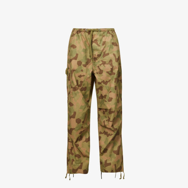 

Широкие хлопковые брюки оверсайз с заниженной талией Parachute Jaded London, серый