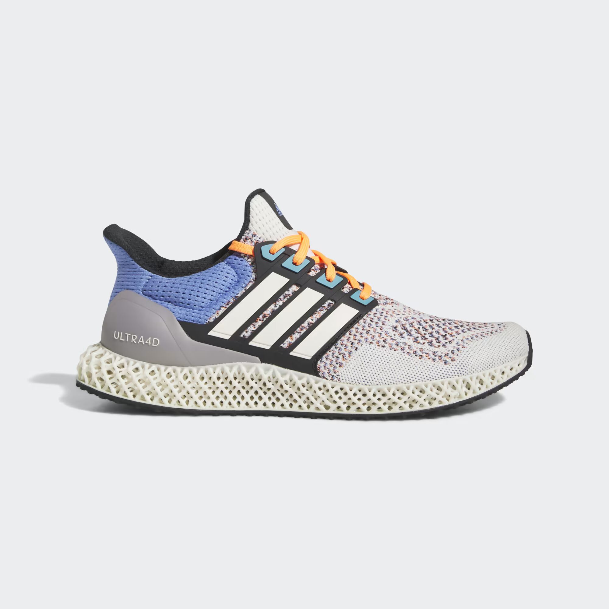 

Кроссовки Ультра 4D Adidas, цвет Chalk White/Chalk White/Blue Fusion