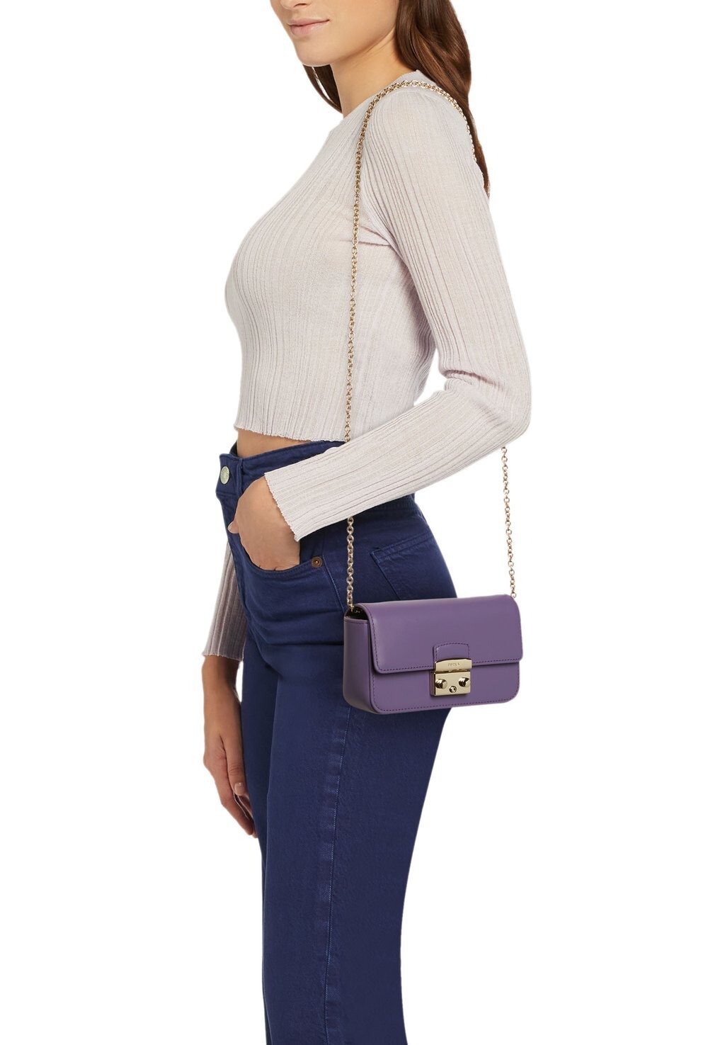 

Сумка через плечо Furla Metropolis Mini M, сиреневый